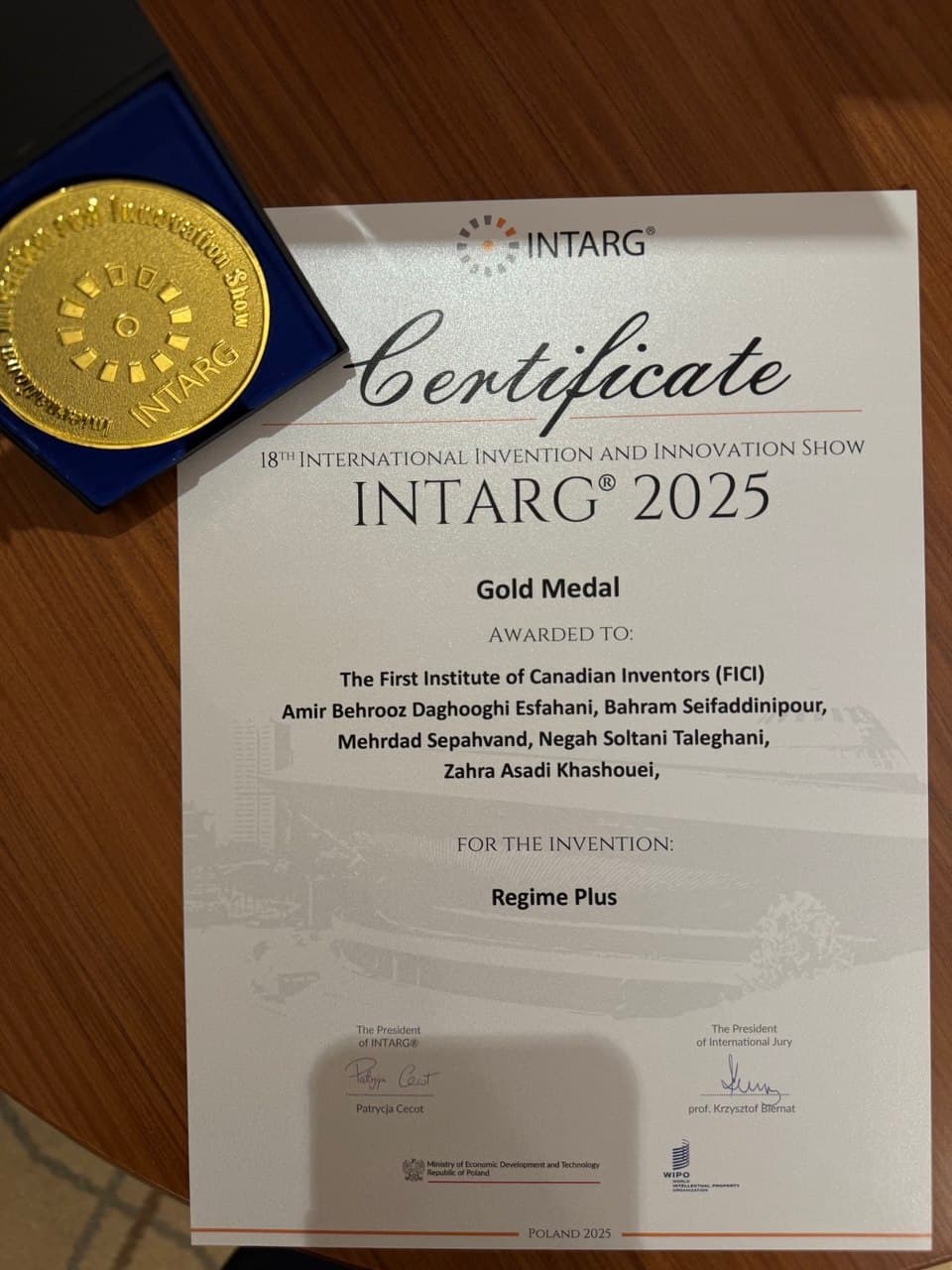 Gold Medal - Regime Plus